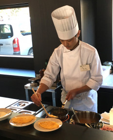 朝食レストラン　ラメールでは手作り卵料理をご用意します。