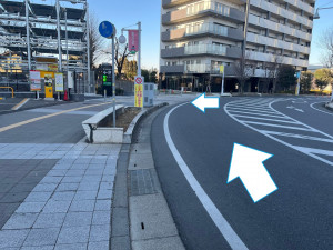 守谷駅ロータリーからお越しの場合